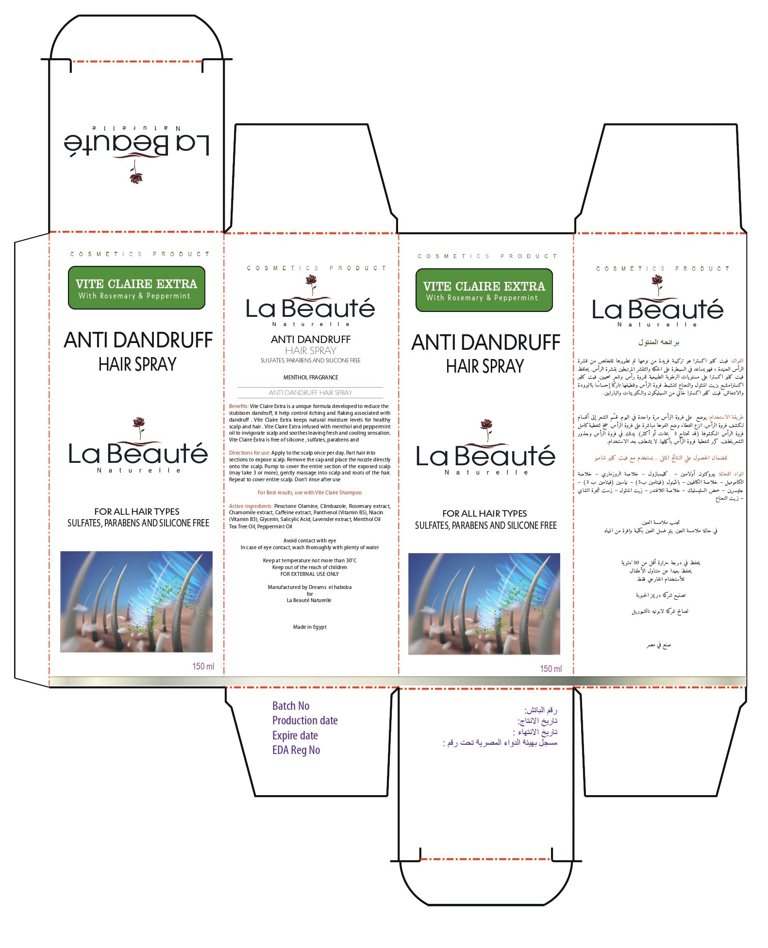 Vite Claire Extra Spray - Barcode 795697039210