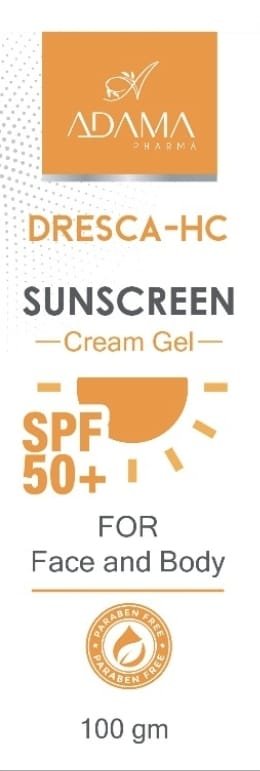 DRESCA-HC SUNSCREEN CREAM GEL SPF 50+ - Barcode 795697134120