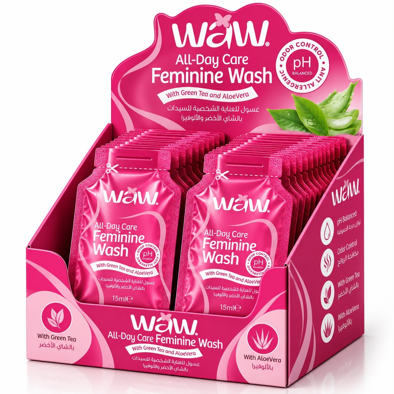 WAW FEMININE WASH SHOW BOX - Barcode 795697423576