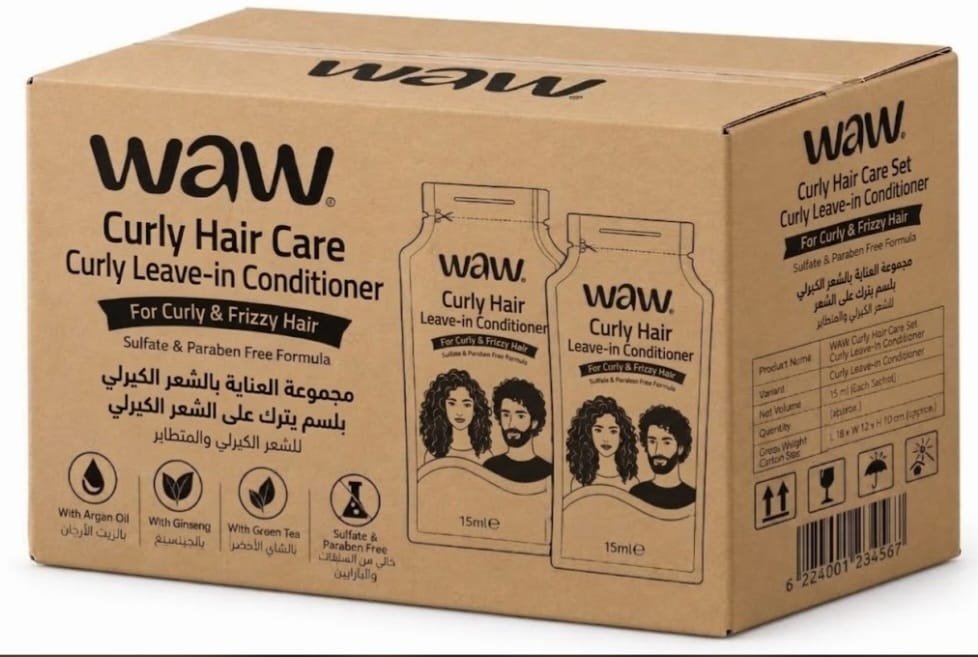 WAW CURLY LEAVE IN CONDITIONER BIG CARTON - Barcode 795697423774